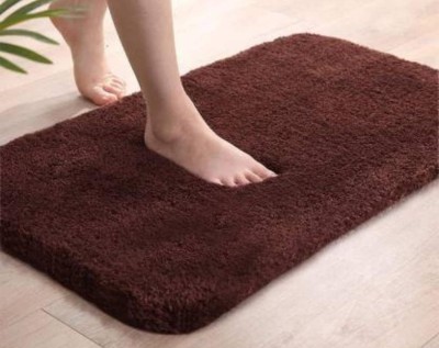 HOWNICE Cotton Door Mat(Brown, Medium)