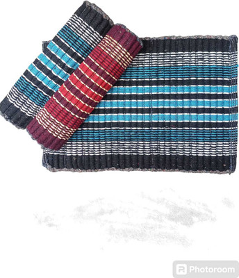 namo creation Cotton Door Mat(Multicolor, Medium, Pack of 3)