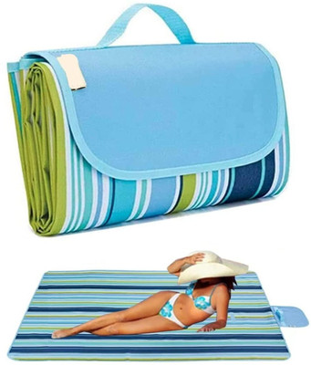 SPIRITUAL HOUSE Polyester Chatai Mat(Blue, Medium)