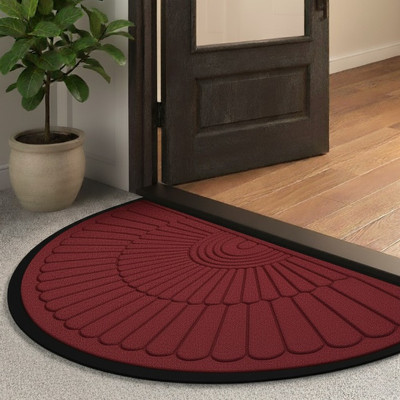TICOLO PVC (Polyvinyl Chloride) Door & Floor Mat(Maroon, Large)