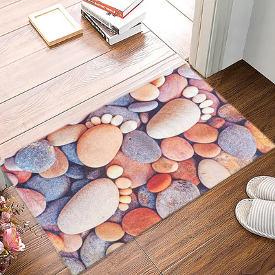 MS Global Polyester Floor Mat(Peach, Medium)