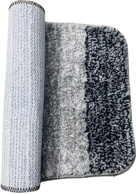 MAA HOME CONCEPT Microfiber Bathroom Mat(Lt-Grey, Medium)