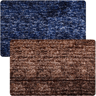 KUBER INDUSTRIES Microfiber Door Mat(Multicolor, Large, Pack of 2)