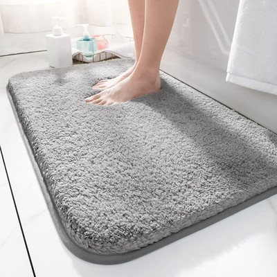 Slayy with Style Microfiber Door Mat(Grey, Medium)