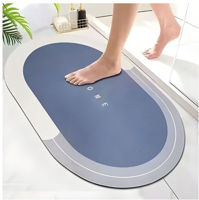 Kasangati Rubber Bathroom Mat(Multicolor, Free)