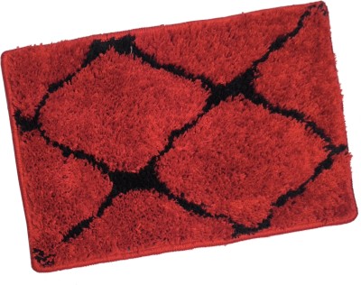 ADIRNY Microfiber Door Mat(Red, Medium)