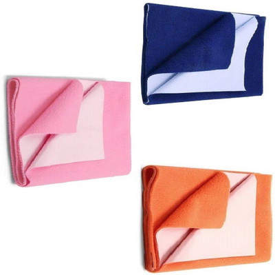 SBTs Cotton Baby Bed Protecting Mat(Blue, Pink, Orange, Medium)