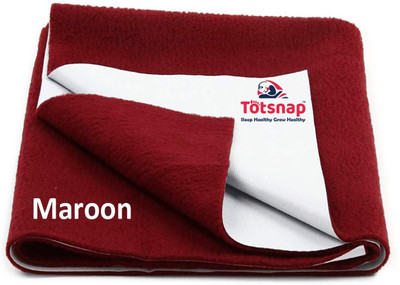 Totsnap Cotton Baby Bed Protecting Mat(Maroon, Extra Large)