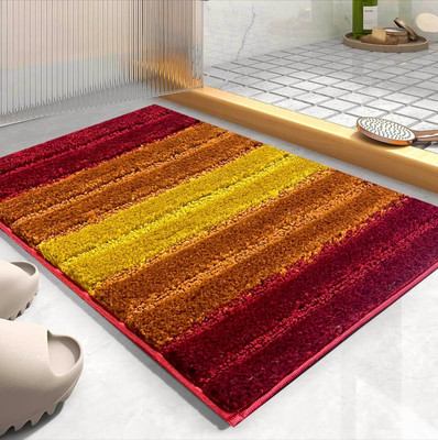 Roseate Microfiber Bathroom Mat(Cutloop 40x60 cm (Marron) Pack of 1, Medium)