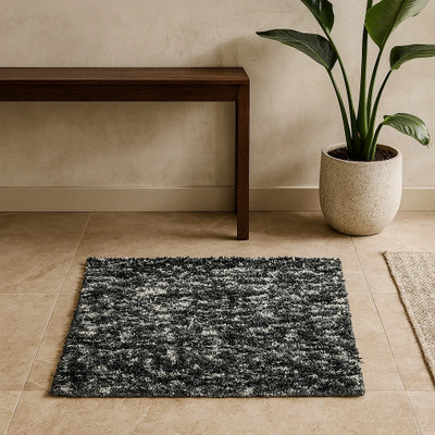 ELEGANT WEAVERS Microfiber Door & Floor Mat(Dark slate, Medium)