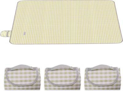 KUBER INDUSTRIES Polyester Chatai Mat(Green, Extra Large, Pack of 4)