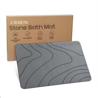 53% OFF on ARTMENT Stone Bathroom Mat(Grey, Medium) 53% OFF on ARTMENT Stone Bathroom Mat(Grey, Medium)