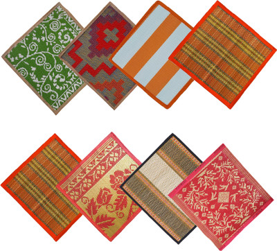 TAARA ENTERPRISE Plastic Chatai Mat(Multicolor, Medium, Pack of 8)