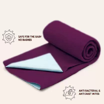 PRATIKA FASHION Fleece Baby Bed Protecting Mat(Voilet, Small)