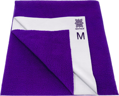 neotique Cotton Baby Bed Protecting Mat(Dark Violet, Medium)