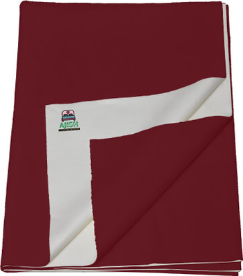 AJISH Cotton Baby Bed Protecting Mat(Maroon, Large)