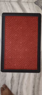 RAEXBE Rubber Door Mat(Red, Medium)