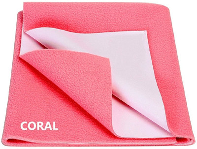 LORDWISH Cotton Baby Bed Protecting Mat(SALMON ROSE, Small)