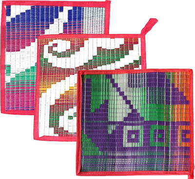 TAARA ENTERPRISE Plastic Chatai Mat(Multicolor, Medium, Pack of 3)