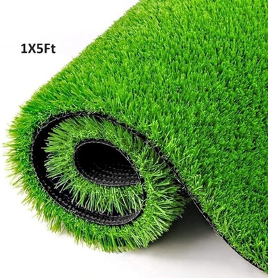DNIVRA Artificial Grass Door Mat(Green 1X5Feet, Small)