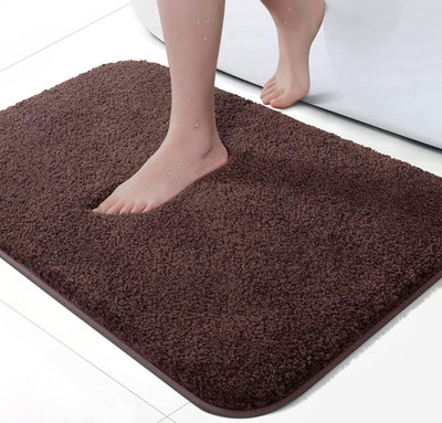 Elam Microfiber Floor Mat(Brown, Large)
