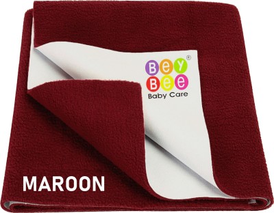 BeyBee Cotton Baby Bed Protecting Mat(Maroon, Medium)