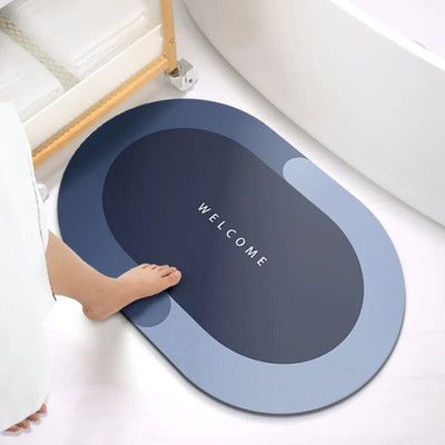 NUCLETRIC Rubber Bathroom Mat(Multicolor, Large)