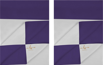 HS DESIGNING DREAMS Cotton Baby Bed Protecting Mat(Purple, Pack of 2, Medium)