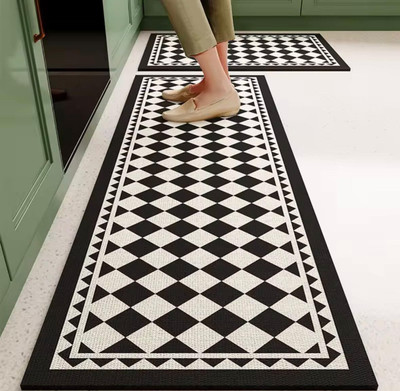 MANIYA ENTERPRISE Rubber Floor Mat(Black, Pack of 2, Large)