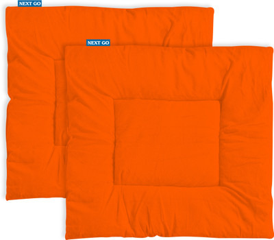 Next Go Microfiber Prayer Mat(Bhagava Orange, Large, Pack of 2)