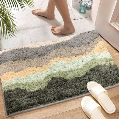 LUXE HOME INTERNATIONAL Microfiber Floor Protecting Mat(Taupe, Medium)