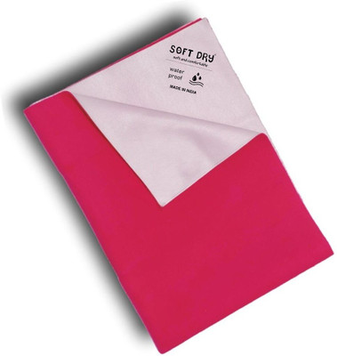 SOFTDRY Fleece Baby Bed Protecting Mat(Magenta, Medium)