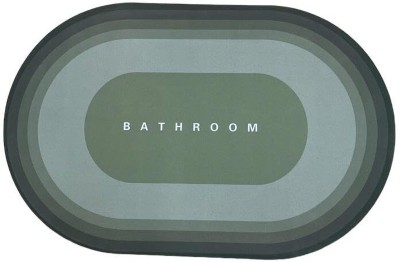 Casanest Rubber Bathroom Mat(Green, Medium)