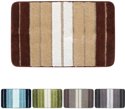 HOKiPO Microfiber Bathroom Mat(Soft Bathmats for Home, 40x60cm, Brown, Medium)