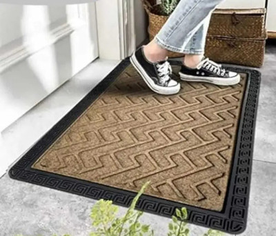 TICOLO Rubber Door & Floor Mat(Z Brown, Medium)