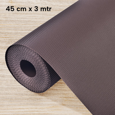 Easyhome PVC (Polyvinyl Chloride) Drawer Mat(Brown, Medium)