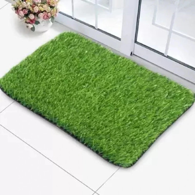 GREENGRASS Artificial Grass, PP (Polypropylene), PVC (Polyvinyl Chloride) Floor Mat(Green, Free)