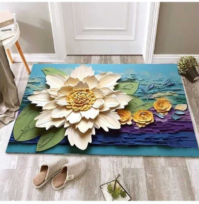 MANIBAM IMPEX Rubber Floor Mat(Multicolor, Free)