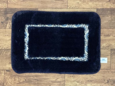 Slayy with Style Microfiber Door Mat(Navy Blue, Medium)