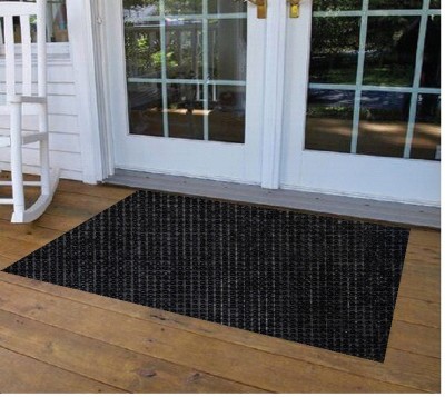 Loop PVC (Polyvinyl Chloride) Floor Mat(Black, Free)