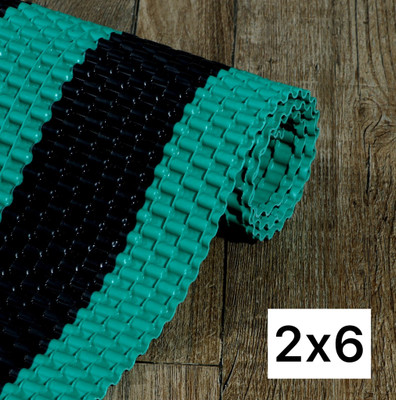 Kuku Home Rubber Door & Floor Mat(Black, Green, Free)