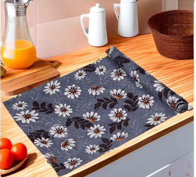 Trendy Rabbit PVC (Polyvinyl Chloride) Drawer Mat(Lavender, Medium)