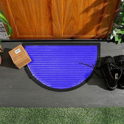Mega Cart Home PP (Polypropylene) Door Mat(Blue, Medium)