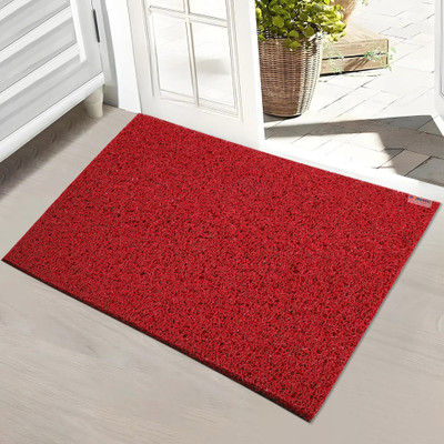 HOMESTIC Rubber Floor Mat(Red, Medium)