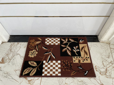 HR CARPET Brown Acrylic Runner(40 cm,  X 60 cm, Rectangle)