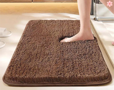 HOWNICE Cotton Floor Mat(Brown, Medium)