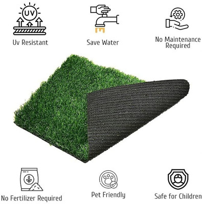 Nocturne Plastic Door & Floor Mat(Green, Small)