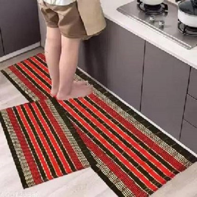 Paradise handloom textile Cotton Door Mat(Multicolor, Medium, Pack of 2)