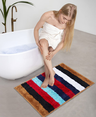AAZEEM Polyester Floor Mat(Multicolor, Free)