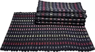 Paradise handloom textile Cotton Door Mat(Multicolor, Pack of 5, Medium)